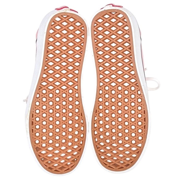 Vans Ward Pink White Low Top Sneakers Girls Size 3 Youth NEW In Box - Picture 8 of 10